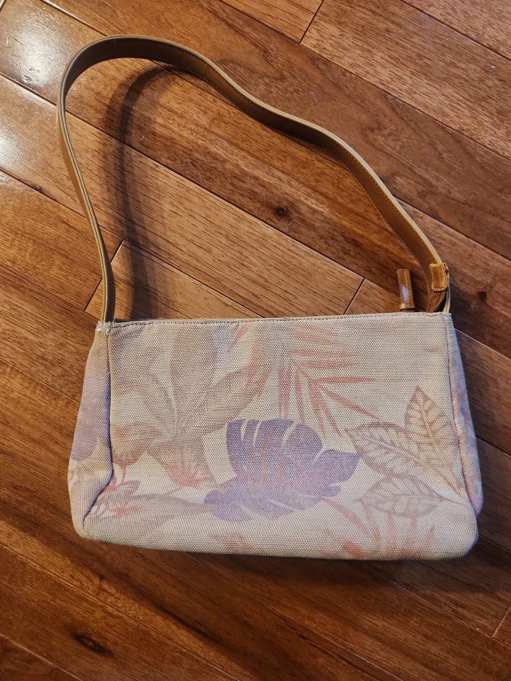 Stone & Co. Canvas Shoulder Bag in Beige, Tan & Pastel